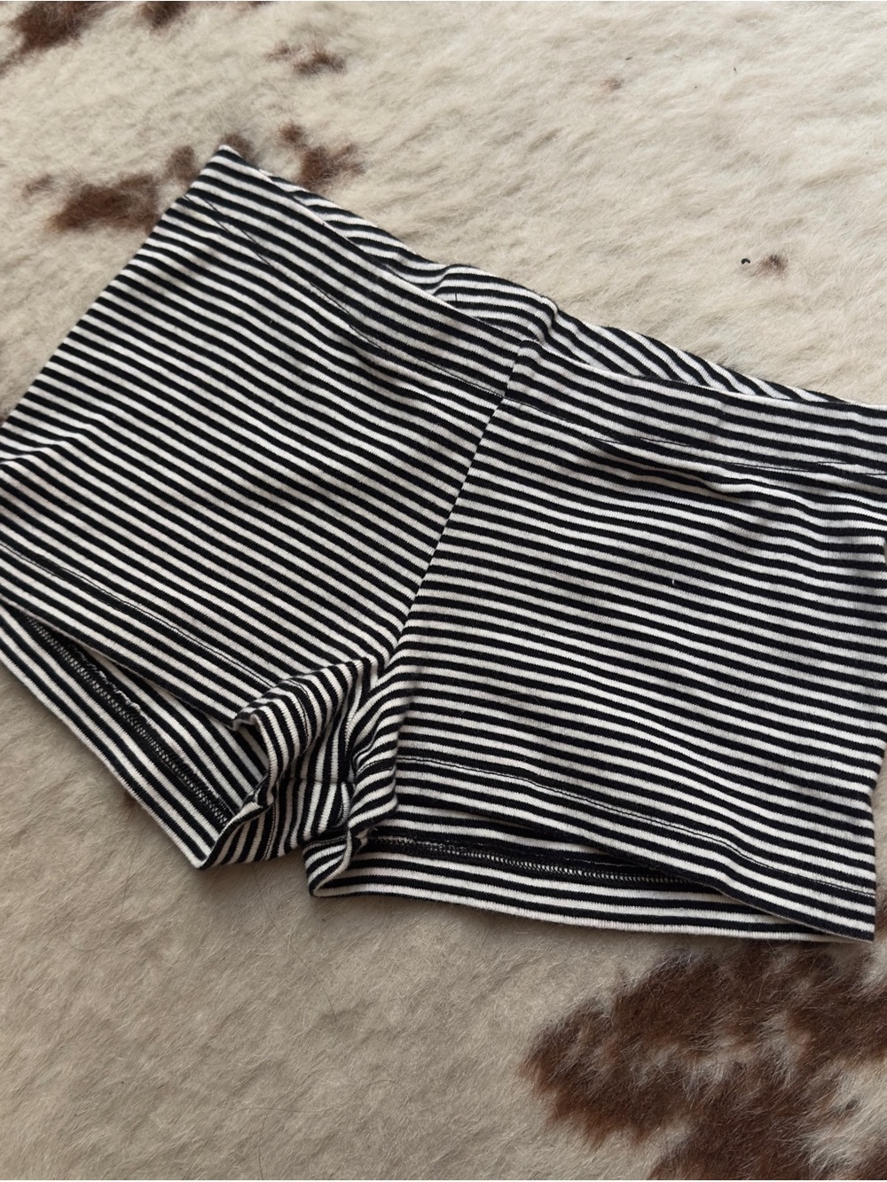 Los Angeles Apparel Striped mini shorts